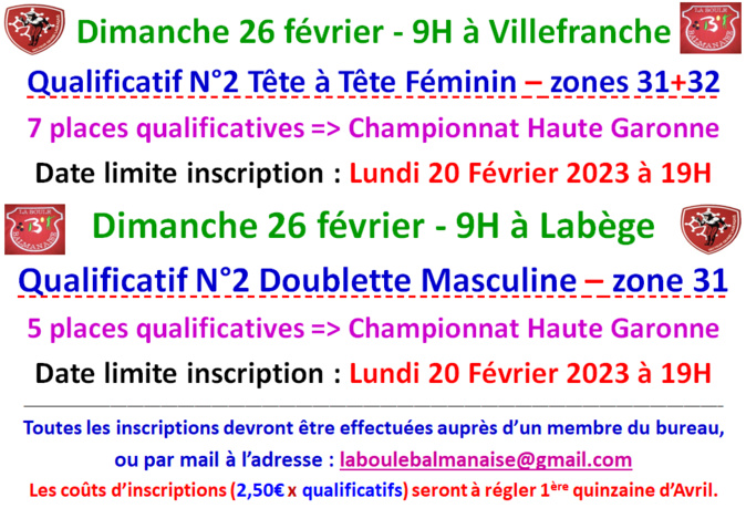 Qualificatifs ==> TSP + TSM + DSM + TTSF Qualificatifs ==> TSP + TSM + DSM + TTSF