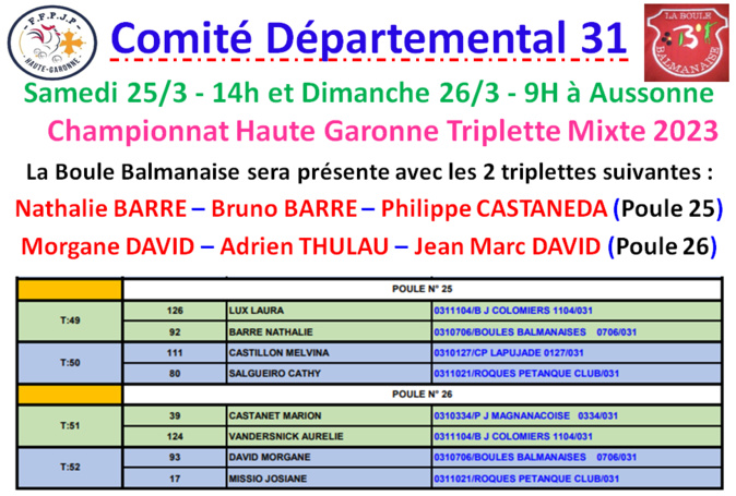 Championnat T mixte Aussonne 25_26/03/23