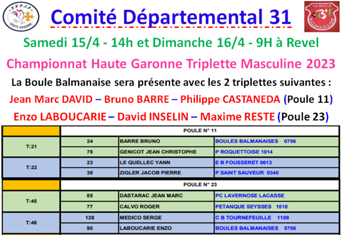 Championnat HG T Masculine à Revel 15_16/04/23 Championnat HG T Masculine à Revel 15_16/04/23