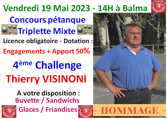 Challenge Thierry VISINONI - T mixte 19/05/22 Challenge Thierry VISINONI - T mixte 19/05/22