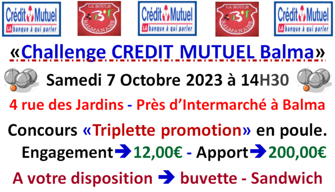 Challenge Crédit Mutuel 07/10/23 Challenge Crédit Mutuel 07/10/23