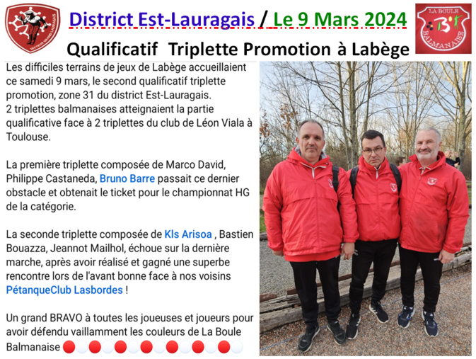 Q2 => Triplette Promotion Labège 09/03/24 Q2 => Triplette Promotion Labège 09/03/24