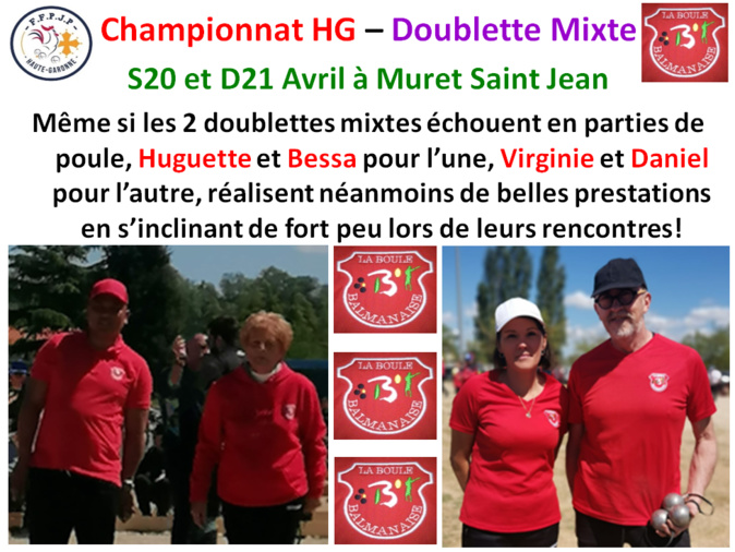 Championnat HG D Mixte 20/04/24 Championnat HG D Mixte 20/04/24