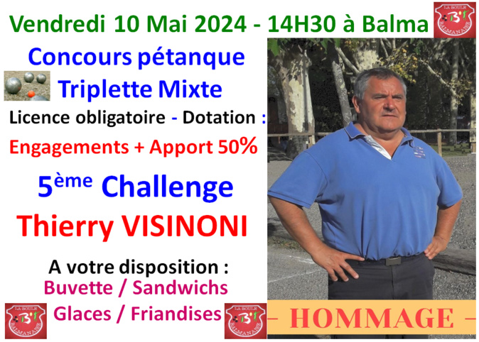 Challenge Thierry VISINONI à balma 10/05/24 Challenge Thierry VISINONI à balma 10/05/24