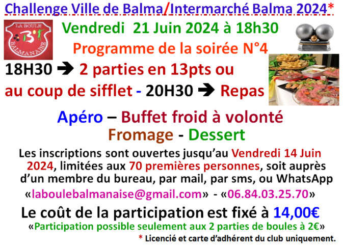 Challenge ville de Balma / Intermarché Balma 2024 Challenge ville de Balma / Intermarché Balma 2024