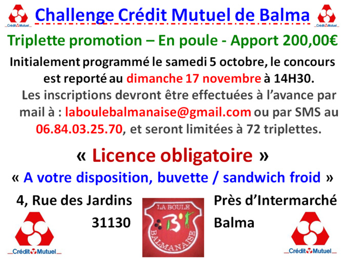 Challenge Crédit Mutuel 17/11/24 Challenge Crédit Mutuel 17/11/24