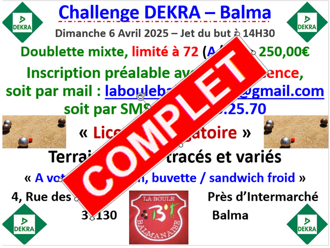 Challenge DEKRA Balma 06/04/25 Challenge DEKRA Balma 06/04/25
