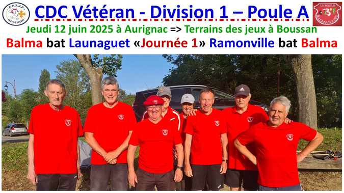 CDC Vétéran J1  Aurignac 12/06/25