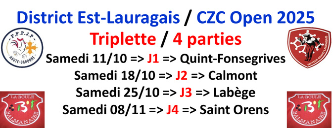 CZC Féminin et Open 2025 CZC Féminin et Open 2025