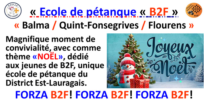 Noêl de B2F 20/12/25