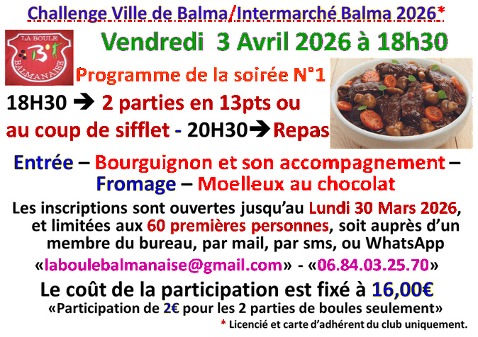 Challenge ville de Balma / Intermarché Balma 03/04/26