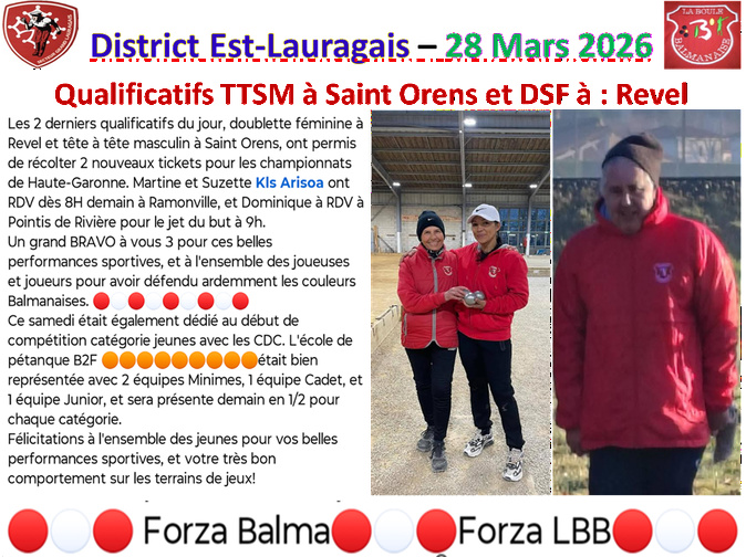 Qualificatifs DSF + TTSM + CDC Jeunes 28/03/26