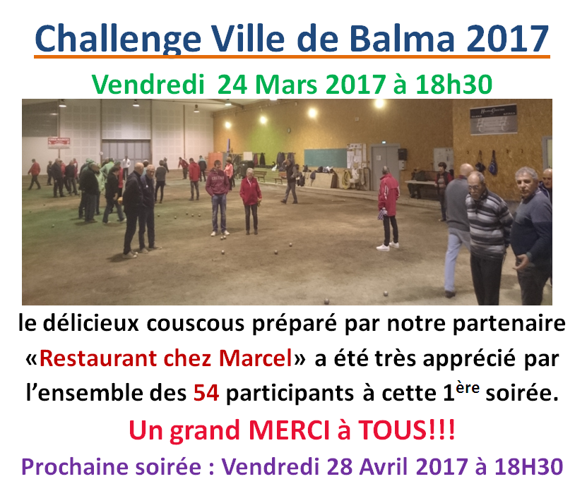 Challenge ville de Balma 24/03/17