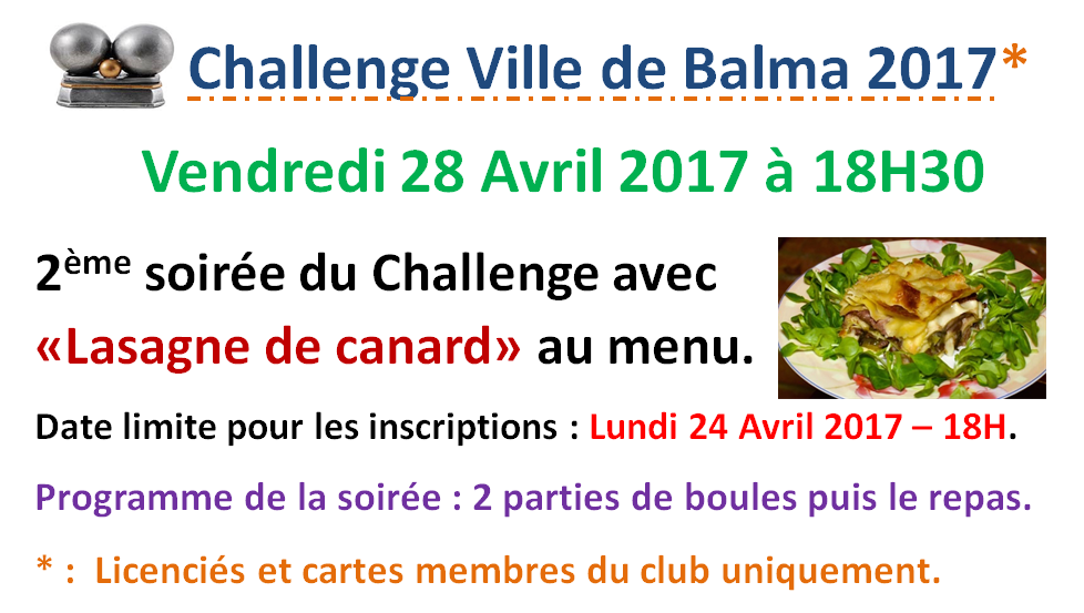 Challenge ville de Balma 28.04.17