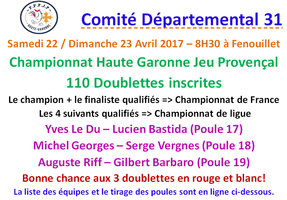 Championnat JP x2 Fenouillet