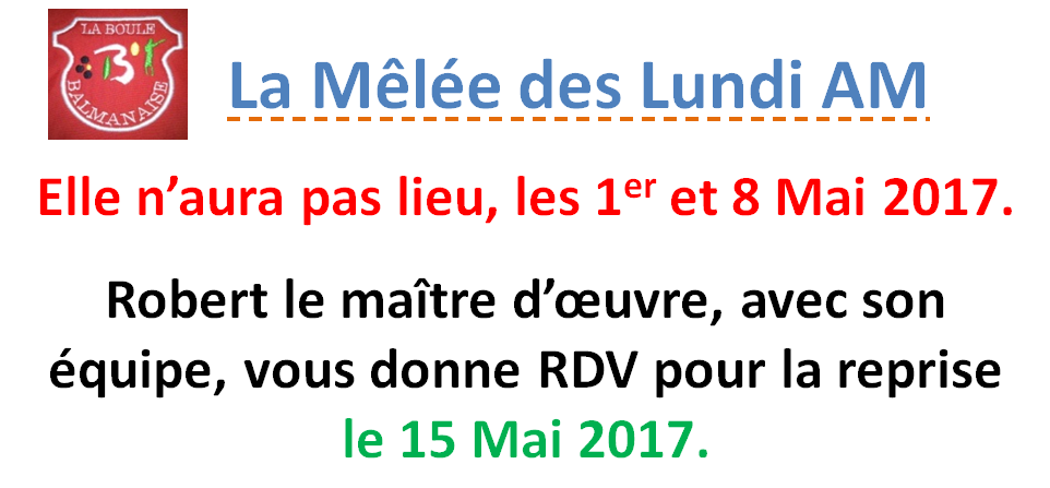 La mêlée des Lundi AM