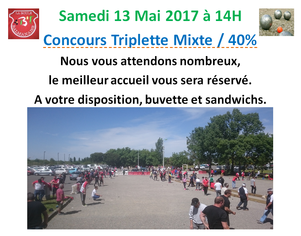 Triplette mixte Balma 13/05/17