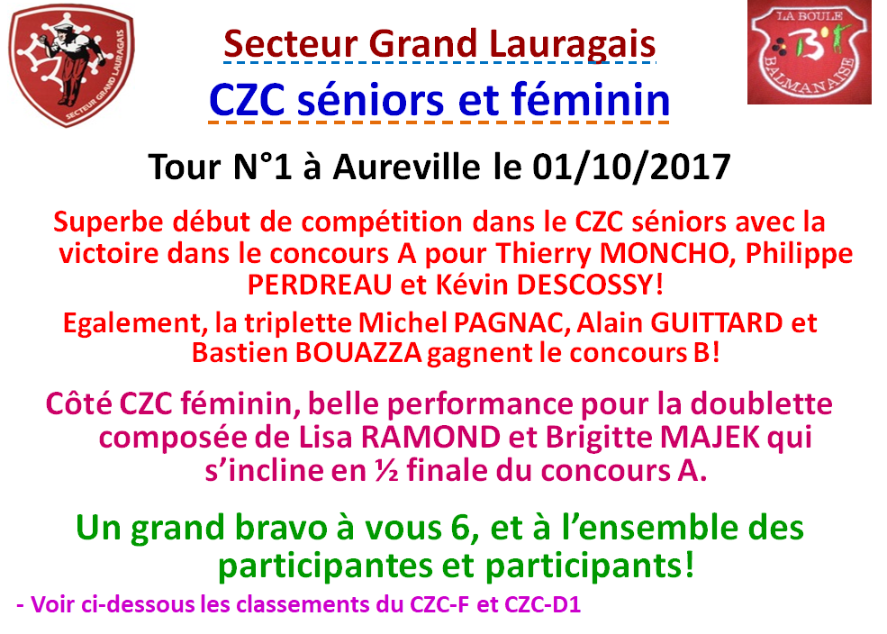 CZC F + D1 à Aureville 01/10/17