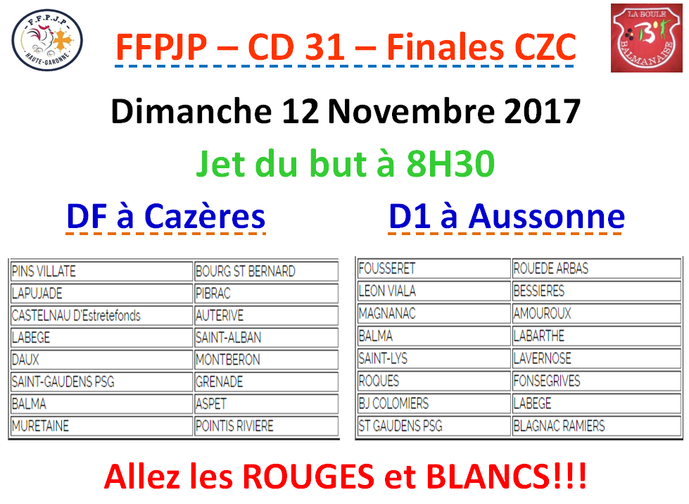CZC Finales DF + D1 - 12/11/17