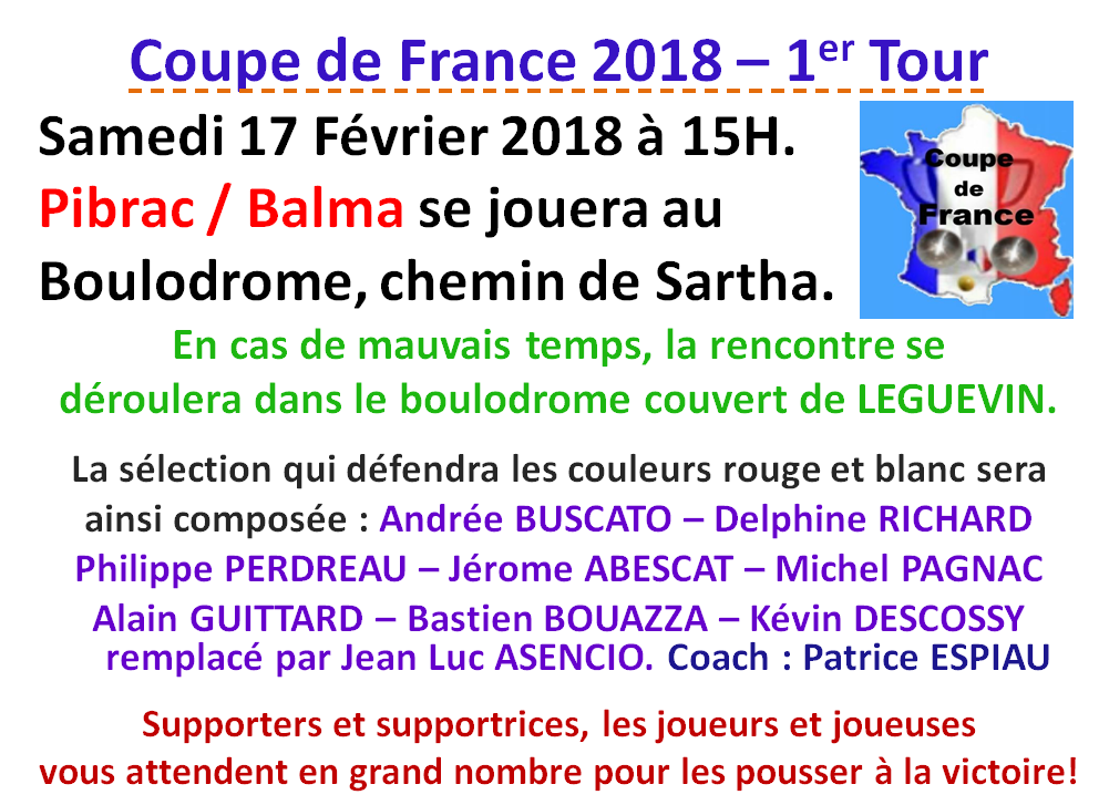 Pibrac / Balma 17/02/2018 Pibrac / Balma 17/02/2018