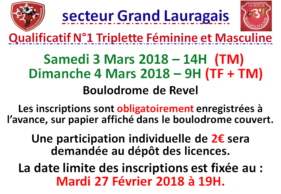 Triplette masculine + féminine Revel 3_4/03/2018