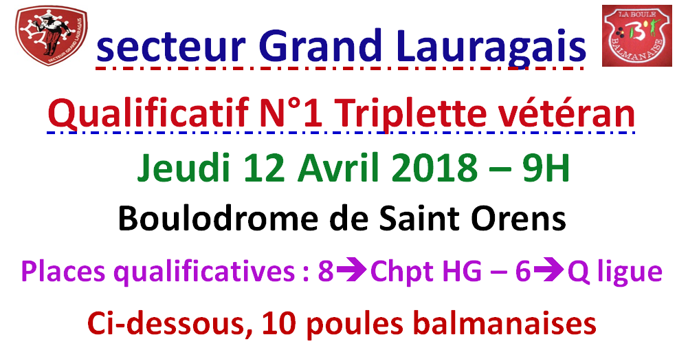 Poules + Equipes Q1 TV 12/04/18