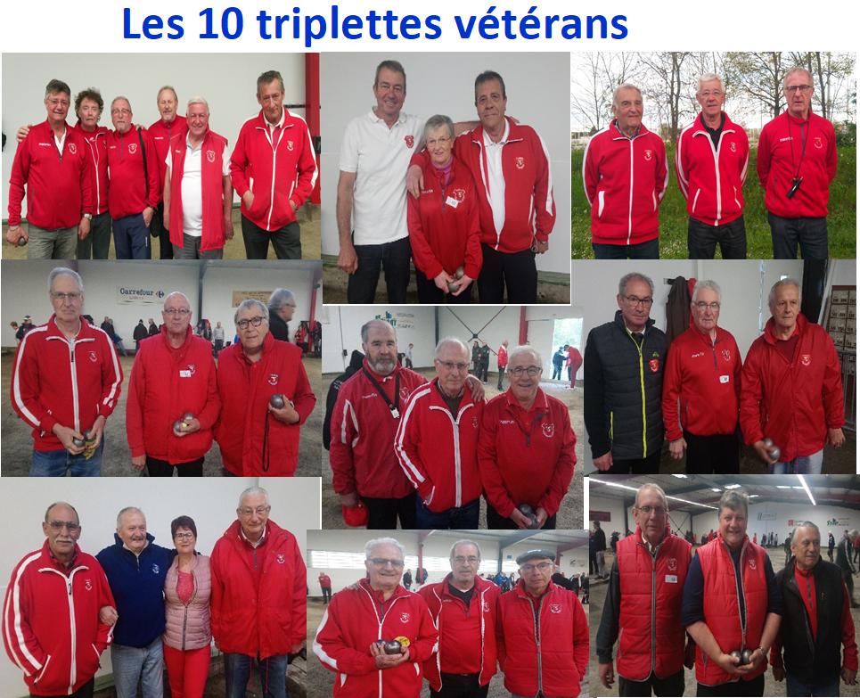 Résultat triplette vétéran 12/04/18