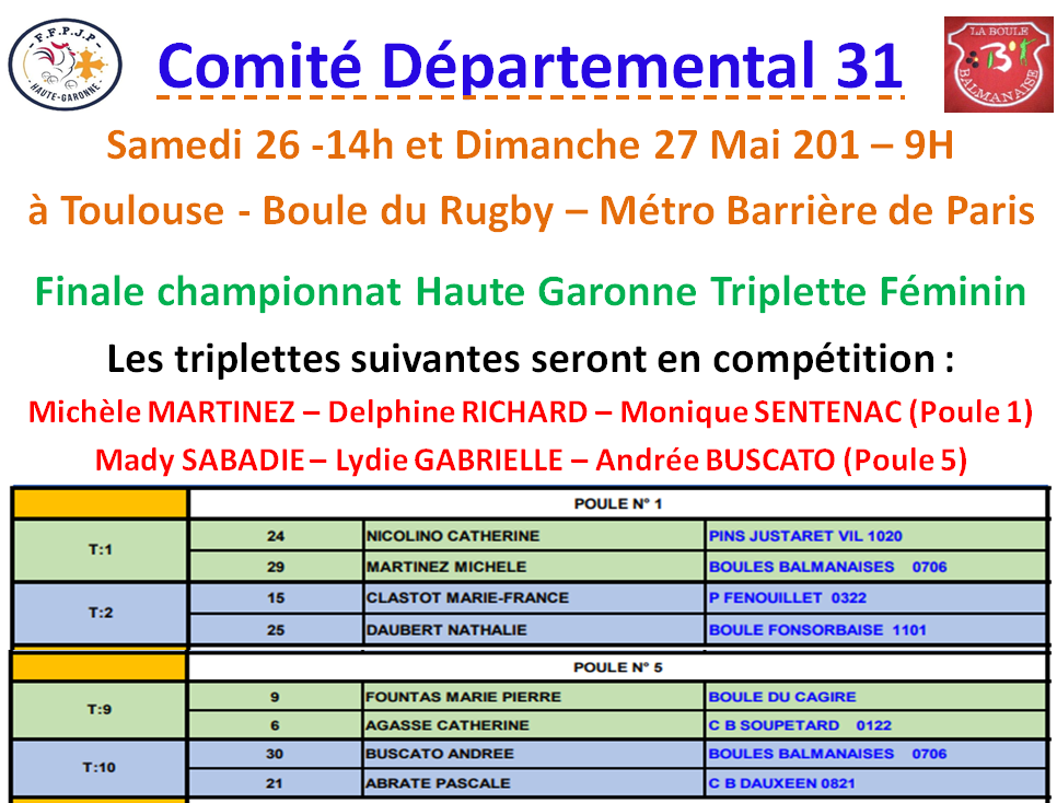 Championnat HG TF 26_27/05/18