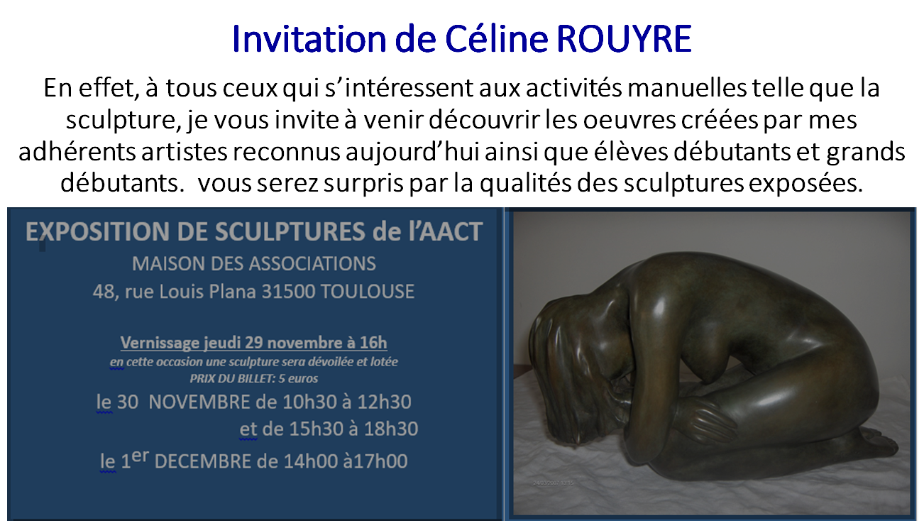 Exposition de sculptures de l'AACT