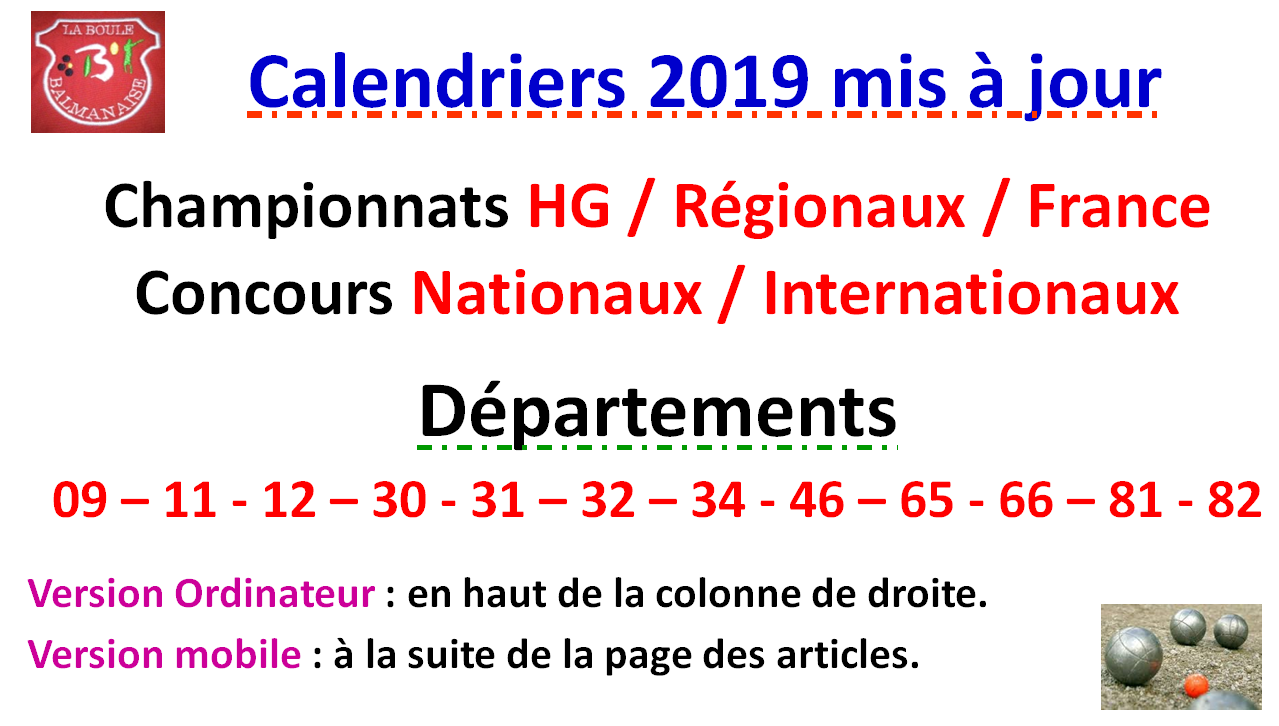 Calendriers 2019 Calendriers 2019