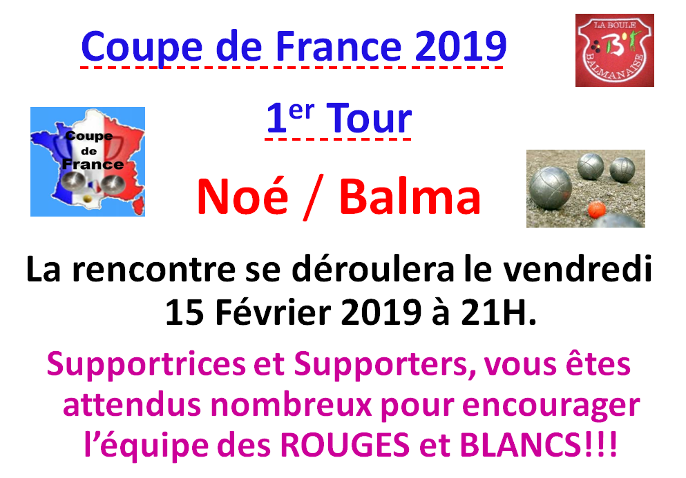 Coupe de France 2019 Tour N°1 Coupe de France 2019 Tour N°1