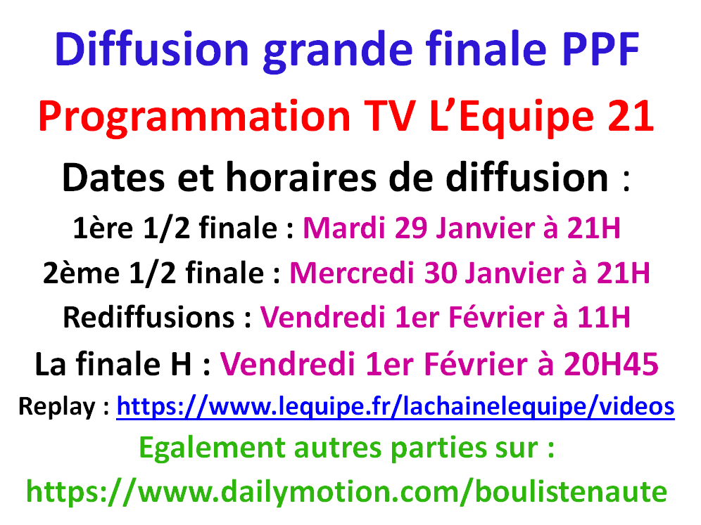 Finale PPF L'EQUIPE TV Finale PPF L'EQUIPE TV