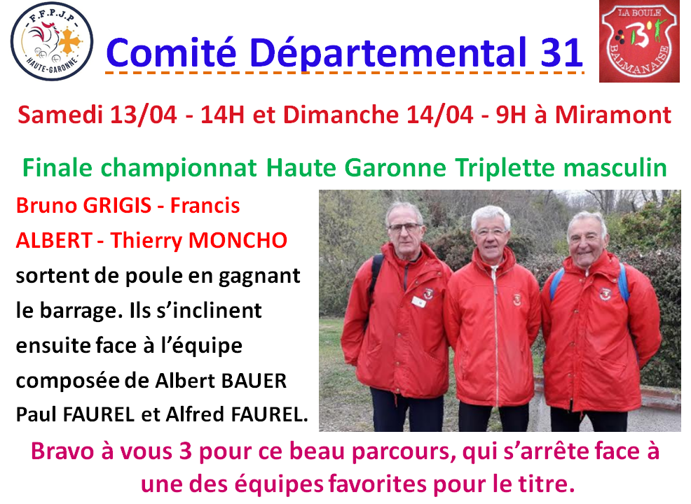 Finale championnat TS à Miramont