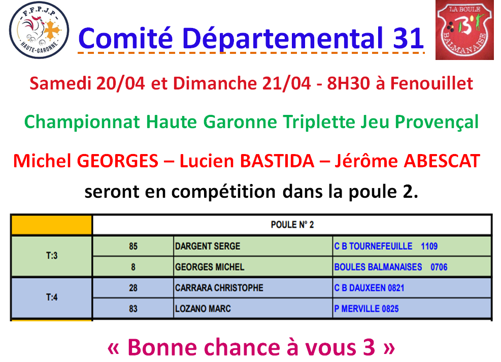 Championnat HG - TJP - Fenouillet