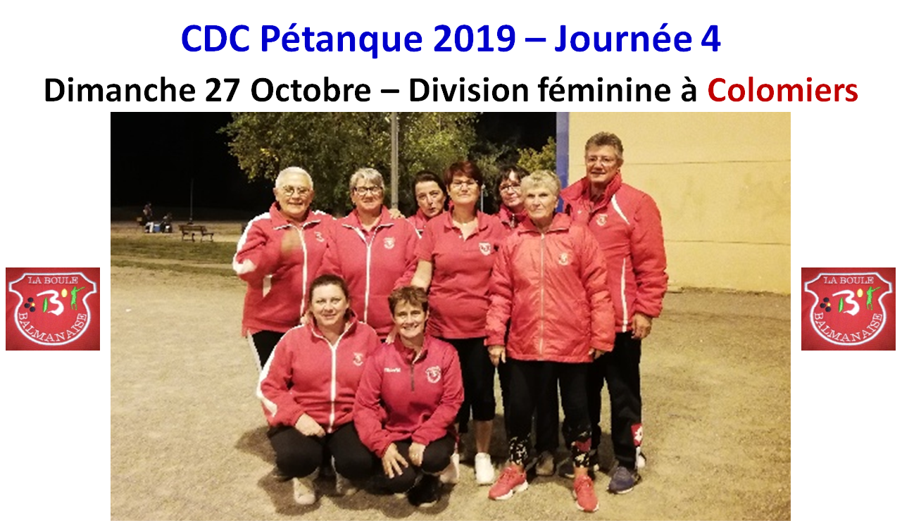 Résultats CDC D.Féminine + D3.Open 27/10/19