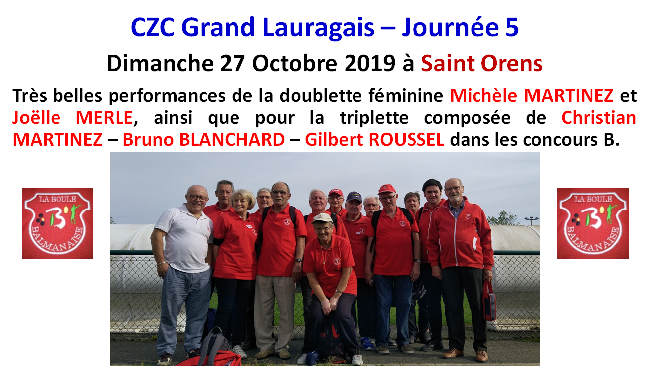 CZC Tour 5 à Saint Orens 27/10/19 CZC Tour 5 à Saint Orens 27/10/19