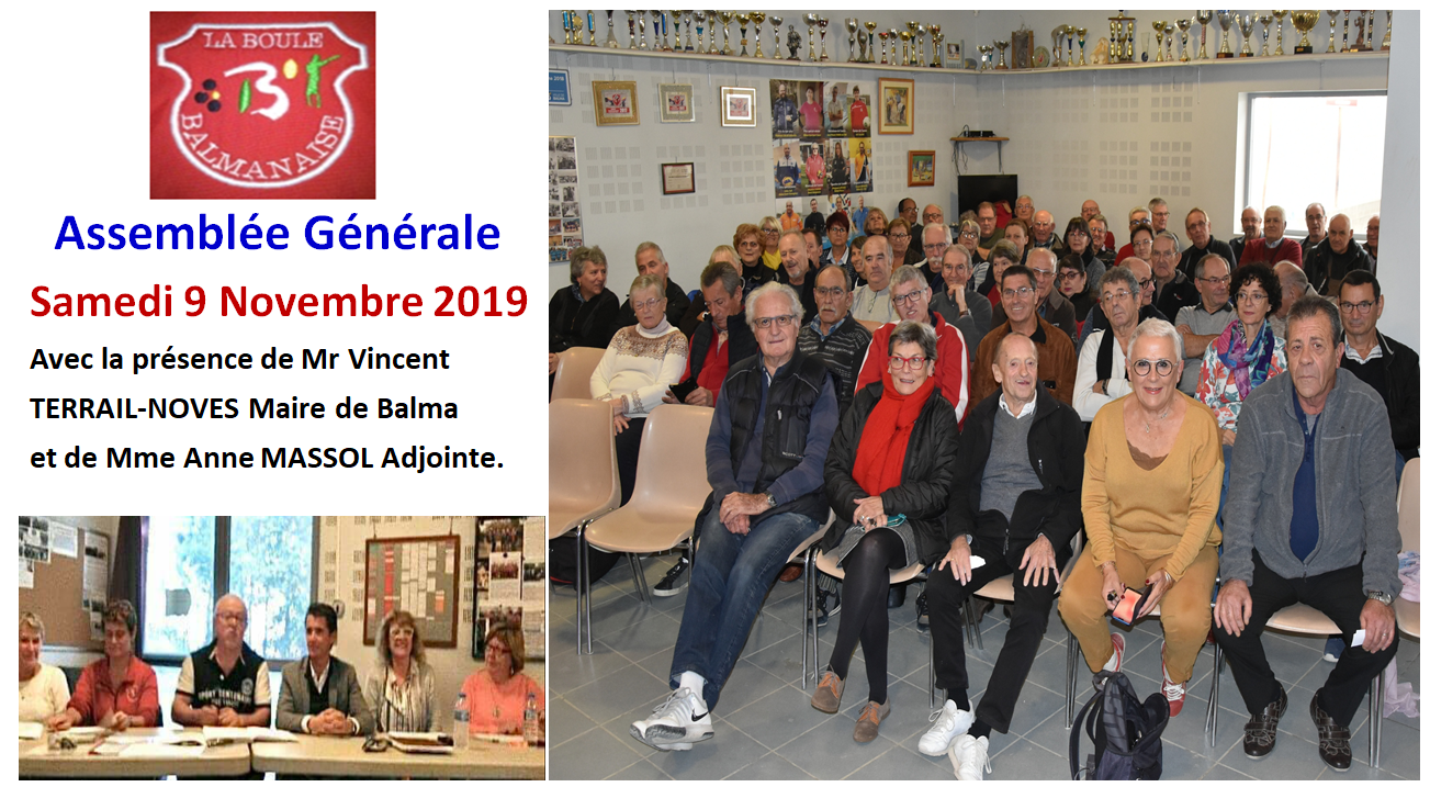 Assemblée Générale 09/11/19 Assemblée Générale 09/11/19