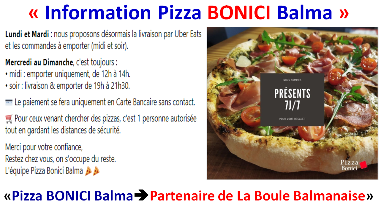 Information Pizza BONICI Balma 17/04/2020