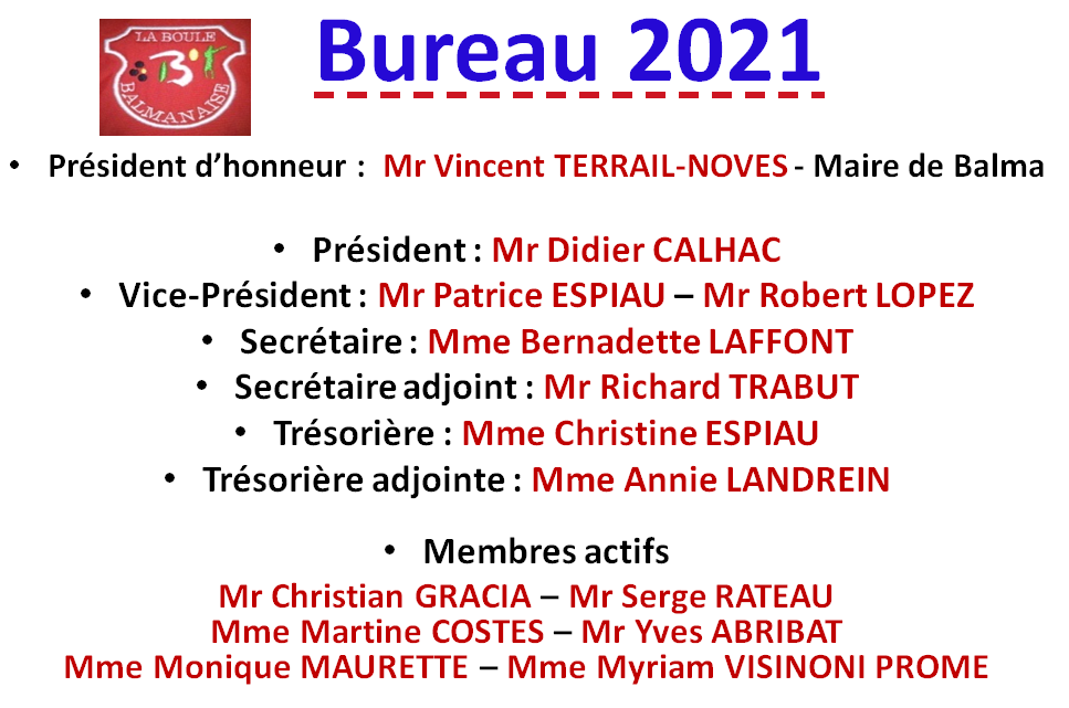 Bureau 2021 Bureau 2021