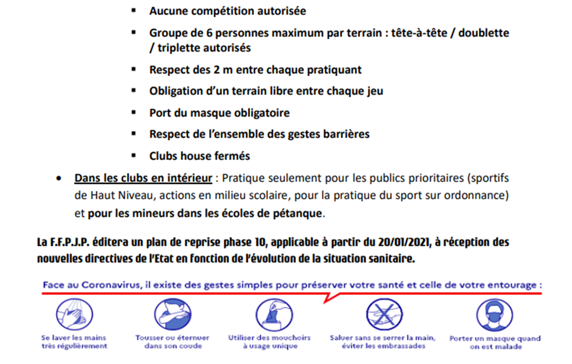 COVID 19 - Phase 9 - 16/12/2020