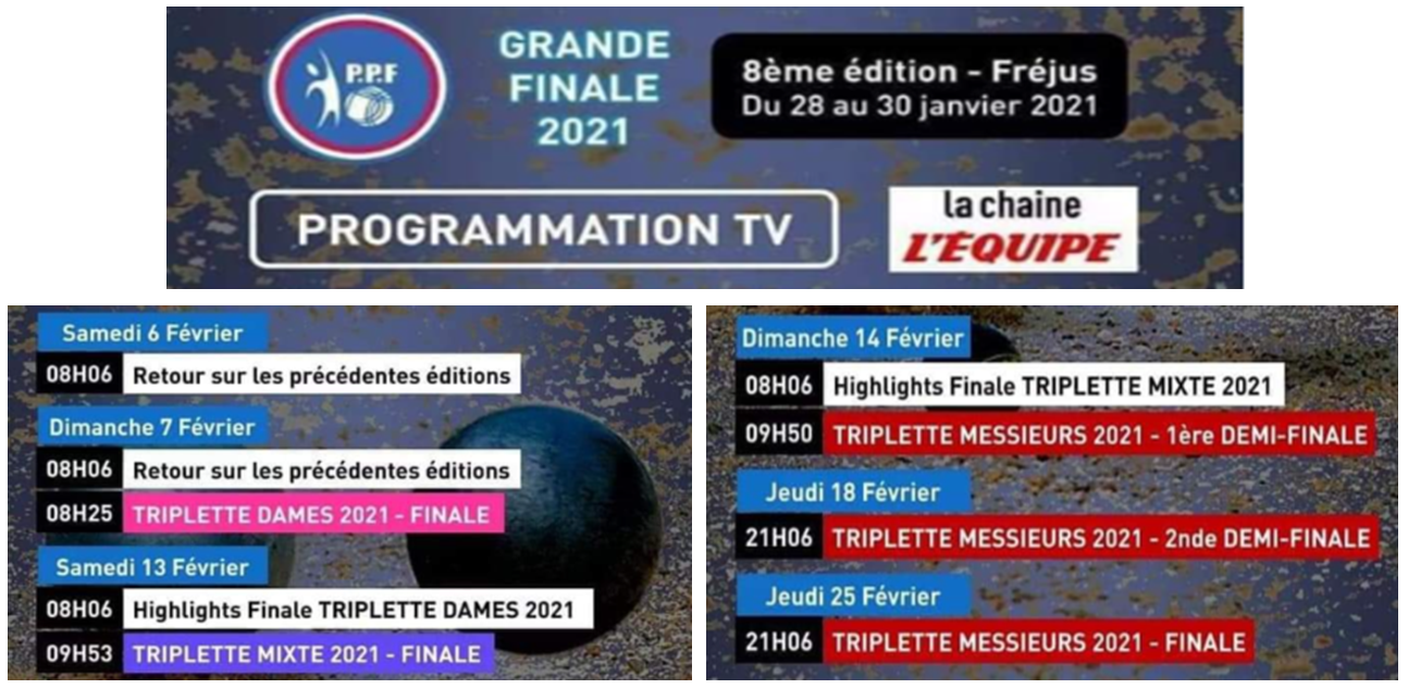 Programmation TV Finales PPF Programmation TV Finales PPF