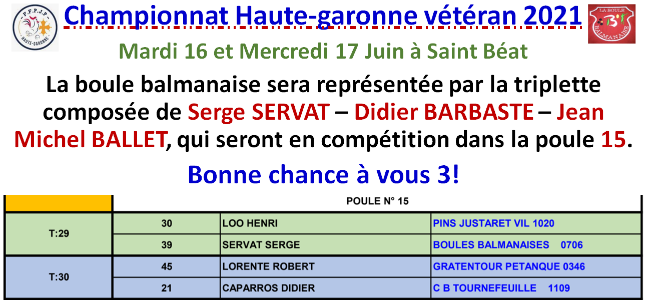 Championnat HG vétéran 15_16/06/21 Championnat HG vétéran 15_16/06/21