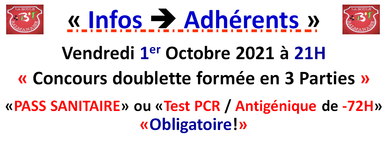 Infos ==> Adhérents LBB Infos ==> Adhérents LBB
