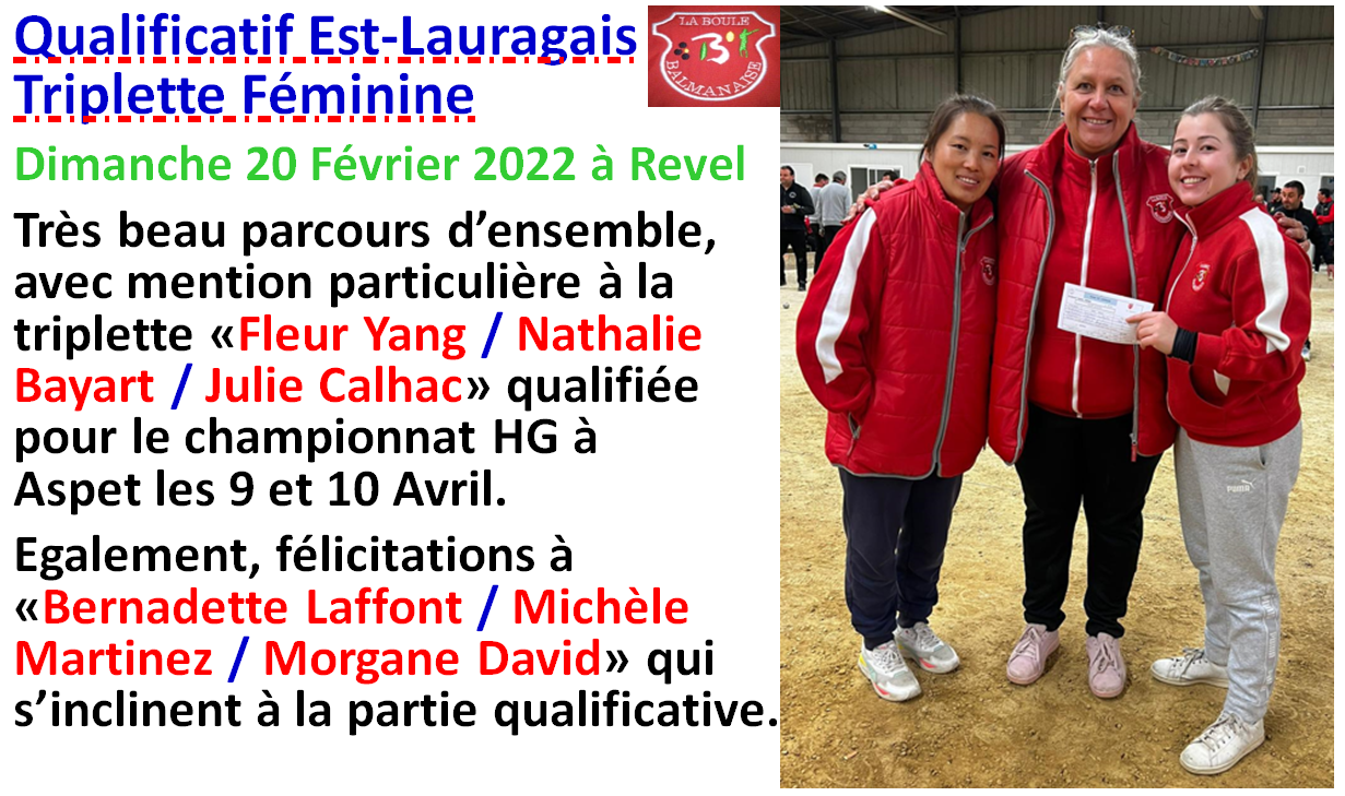 Qualificatifs Est-Lauragais 20/02/22 Qualificatifs Est-Lauragais 20/02/22
