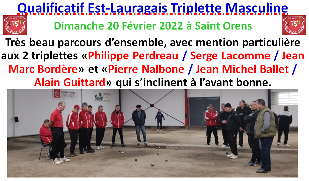 Qualificatifs Est-Lauragais 20/02/22