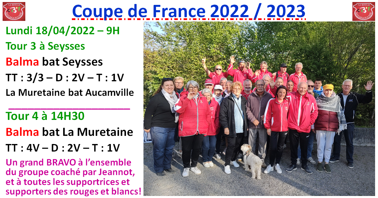 Coupe de France T3+T4 18/04/22 Coupe de France T3+T4 18/04/22