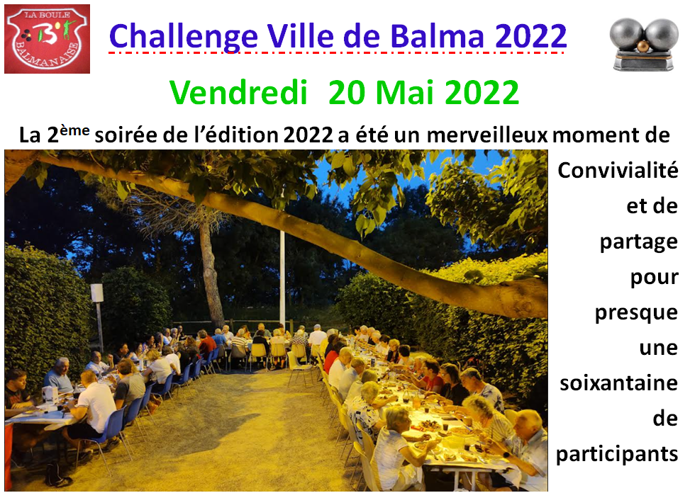 Challenge ville de Balma soirée N°2 le 22/05/13