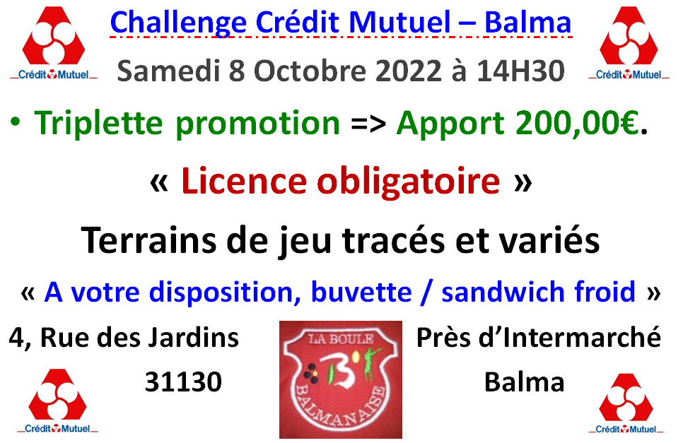 Challenge Crédit Mutuel 08/10/22 Challenge Crédit Mutuel 08/10/22