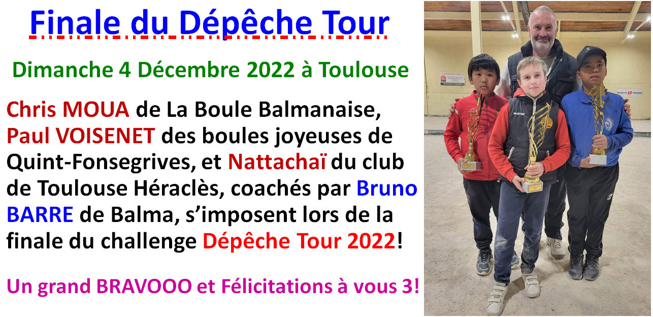 Finale Dépêche Tour 04/12/22 Finale Dépêche Tour 04/12/22