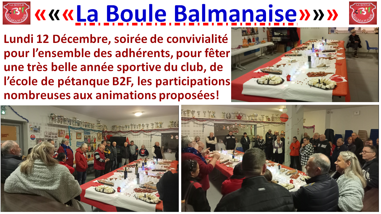 Soirée de convivialité 12/12/22